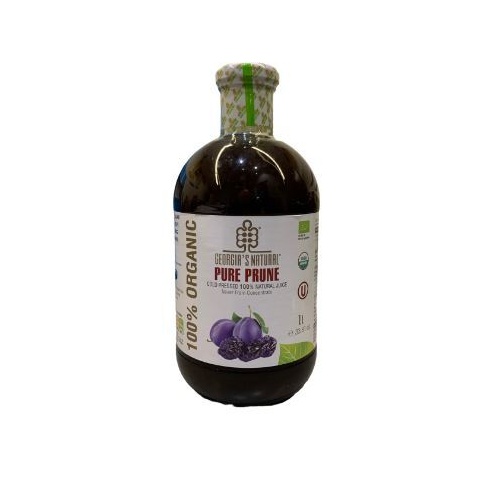 Georgias Natural Organic Pure Prune Juice 1L x6