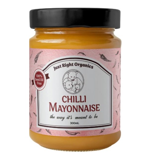 Just Right Organics Chilli Mayonnaise 300ml