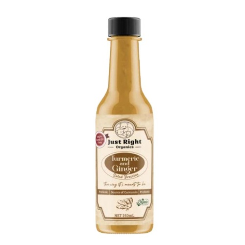 Just Right Organics Turmeric and Ginger Salad Dressing 250ml