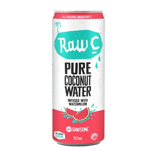 Raw C Pure Coconut Water Watermelon Infused 325ml