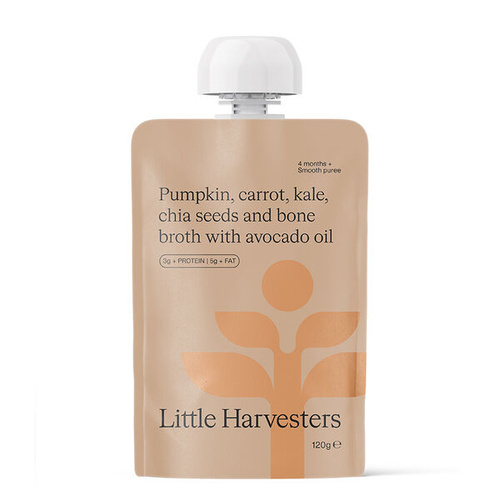 Little Harvesters Puree Pouch Pumpkin Carrot & Kale 120g