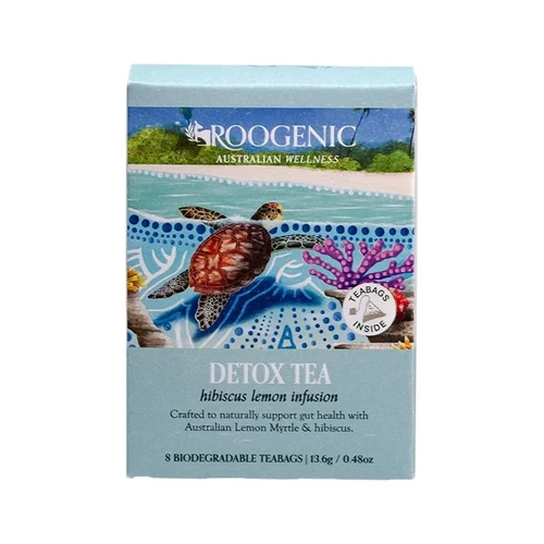 Roogenic Detox Tea Hibiscus Lemon Infusion (8 teabags)
