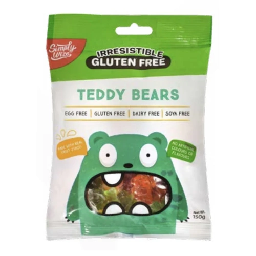 Simply Wize Irresistible Gluten Free Teddy Bears 150g