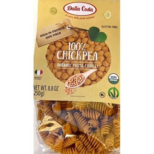 Dalla Costa 100% Organic Chickpea Pasta Fusilli 250g