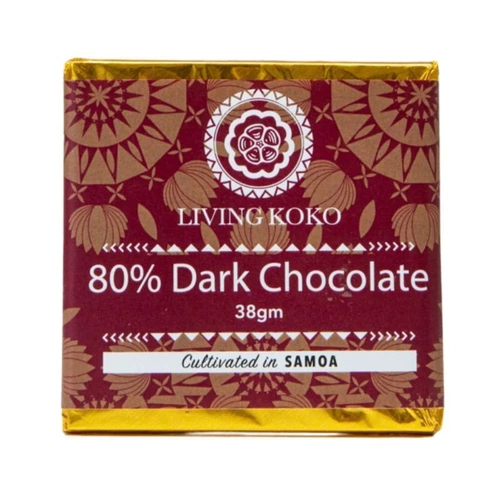Living Koko Dark Samoan Chocolate Bar 80% 38g