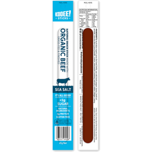 Kooee Organic Stick Beef Sea Salt 25g