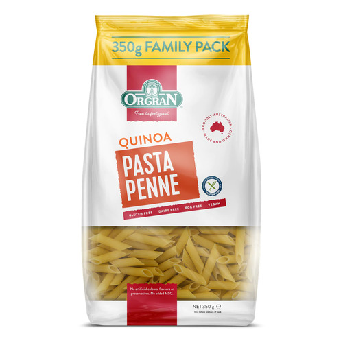 Orgran Gluten Free Quinoa Penne Pasta 350g