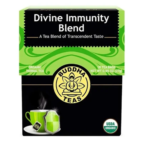 Buddha Teas Organic Herbal Tea Bags Divine Immunity 18pk