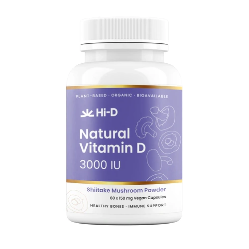 Hi D Natural Vitamin D2 3000 IU 60 Caps