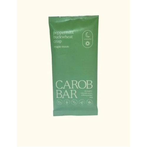 Maple Moon Carob Bar Peppermint Buckwheat Crisp 90g