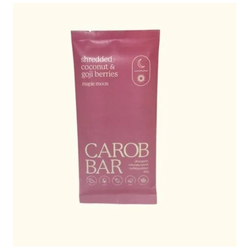 Maple Moon Carob Bar Coconut & Goji 90g