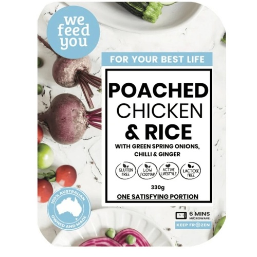 We Feed You Poached Chicken & Rice 330g