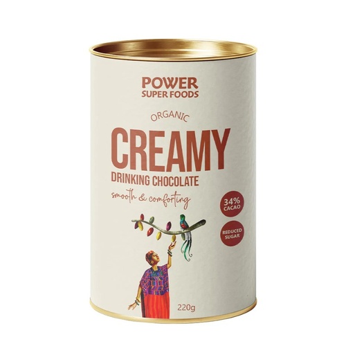 Power Super Foods Organic Creamy Drinking Chocolate 220g