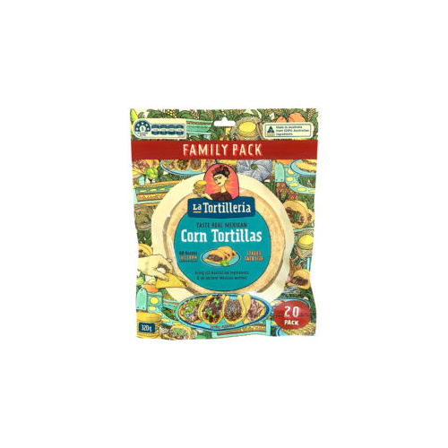 La Tortilleria Corn Tortilla (20 Pack) 320g