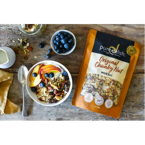 Pure Delish Original Chunky Nut Muesli 500g