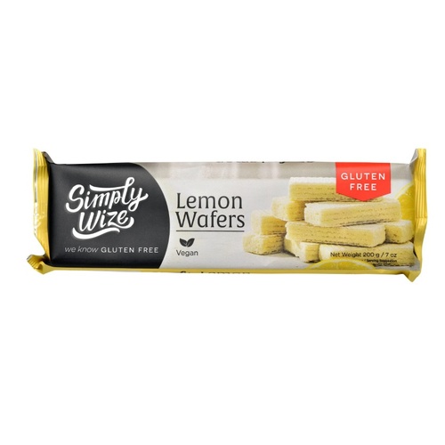 Simply Wize GF Lemon Wafers 200g
