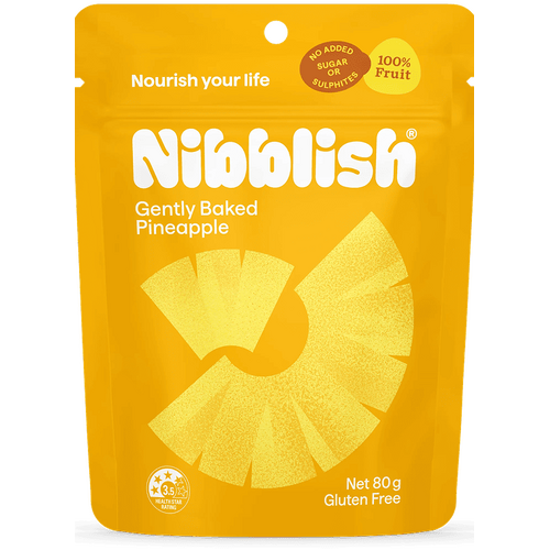 Nibblish Gently Baked Pineapple 80g