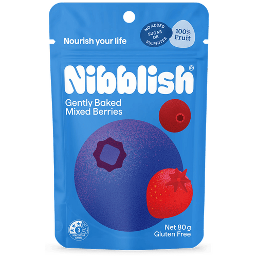 Nibblish Gently Baked Mixed Berries 80g