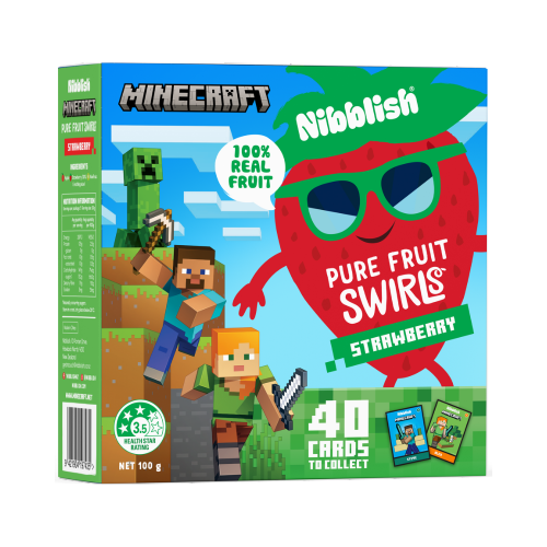 Nibblish Pure Fruit Swirls Strawberry 100g