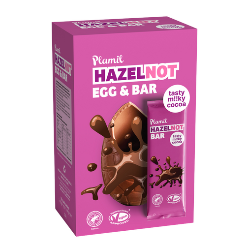 Plamil Hazelnot Milky Egg &  Bar 125g