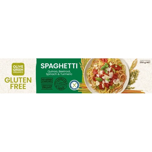 Olive Green Organics GF Veg & Turmeric Spaghetti 250g