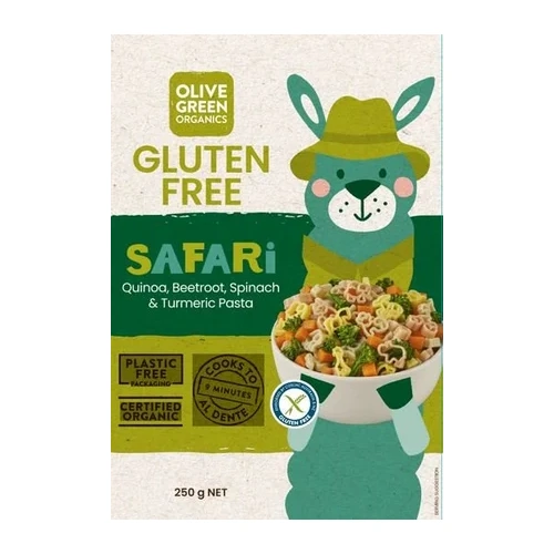 Olive Green Organics GF Safari Veg & Turmeric Pasta 250g