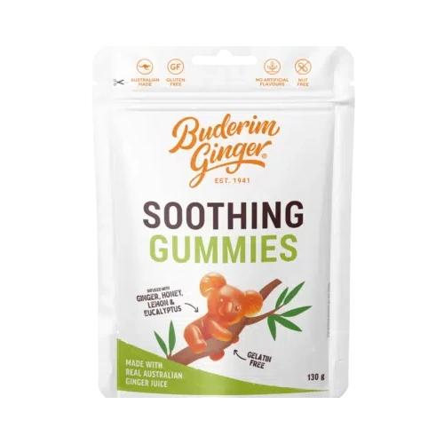 Buderim Ginger Soothing Gummies 130g