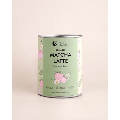 Nutra Naturals Collagen Strawberry Matcha Latte 100g