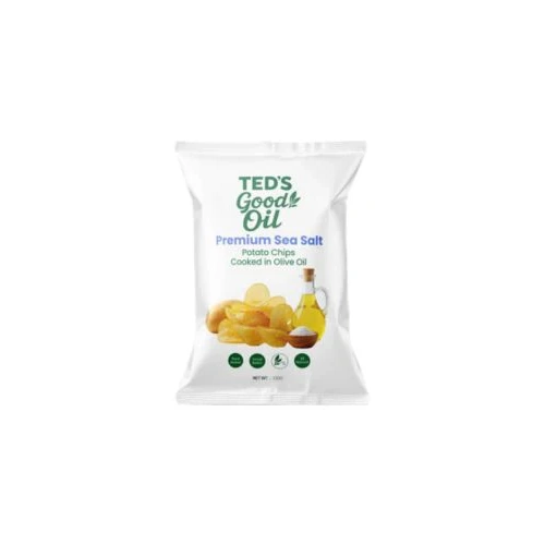 Teds Good Oil Olive Oil Sea Salt Chips 130g