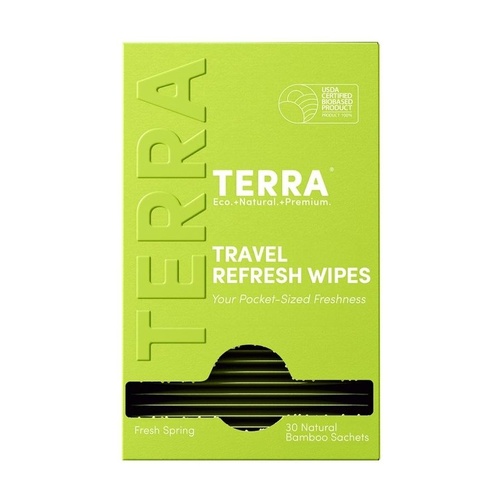 Terra Travel Refresh Wipes 30 sachets