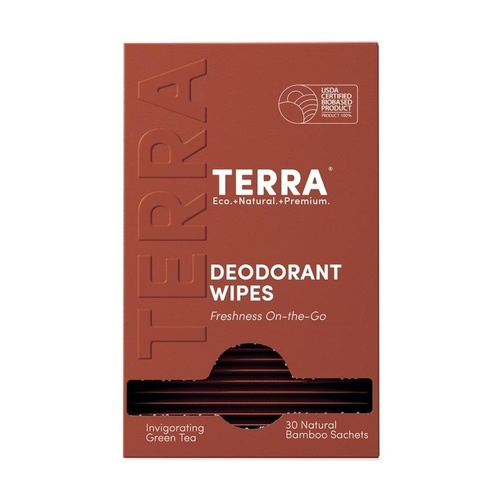 Terra Deodorant Wipes 30 sachets