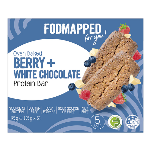Fodmapped Oven Baked Berry & White Chocolate Protein bars 210g