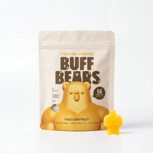 Buff Bears Creatine Gummies Passionfruit 80g