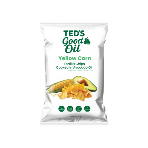 Teds Good Oil Yellow Corn Tortilla Chips 142g