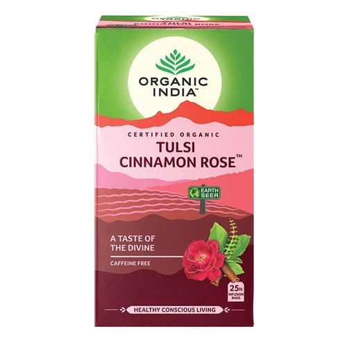 Organic India Tulsi Cinnamon Rose Tea (25tbg) 45g
