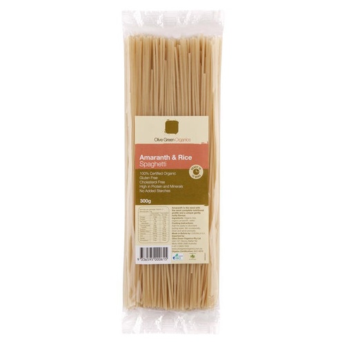Olive Green Organics Amaranth Rice Pasta Spaghetti 300g