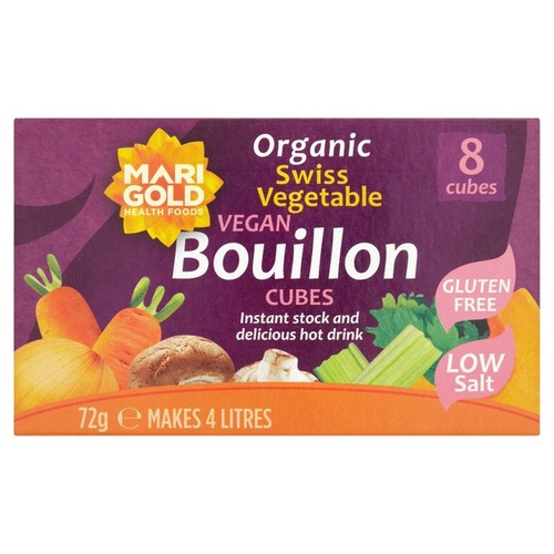 Marigold Organic Vegetable Bouillon Cubes (Purple) 72g