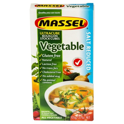 Massel Salt Reduced Vegetable Stock Cubes 105g