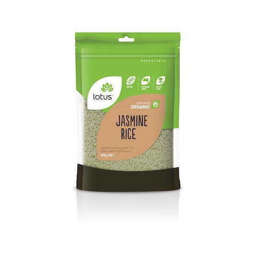 Lotus Organic Jasmine Rice 500g