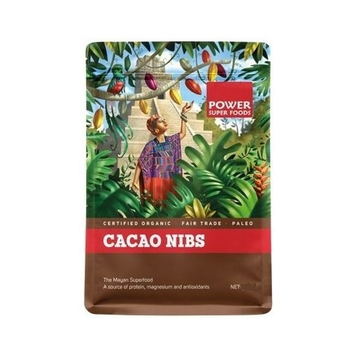 Power Super Foods Organic Raw Pure Chocolate Nibs 125g
