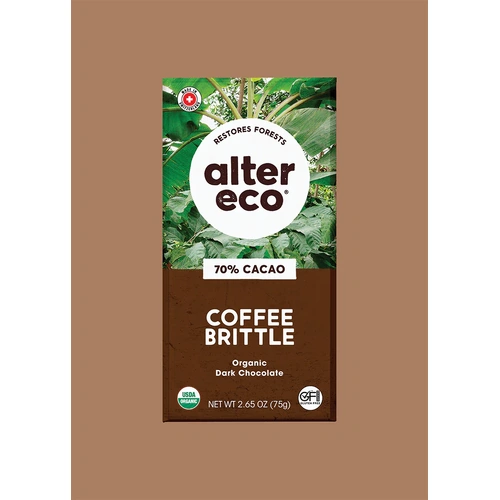 Alter Eco Chocolate Bar Coffee Brittle 70% 75g