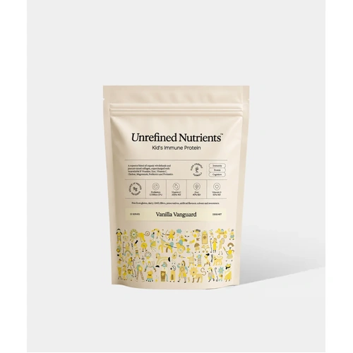 Unrefined Nutrients Kid's Immune Protein Vanilla Vanguard 330g