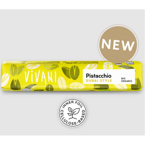 Vivani Organic Chocolate Pistachio Snack 40g