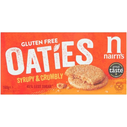 Nairns Gluten Free Oaties Syrupy & Crumbly 160g