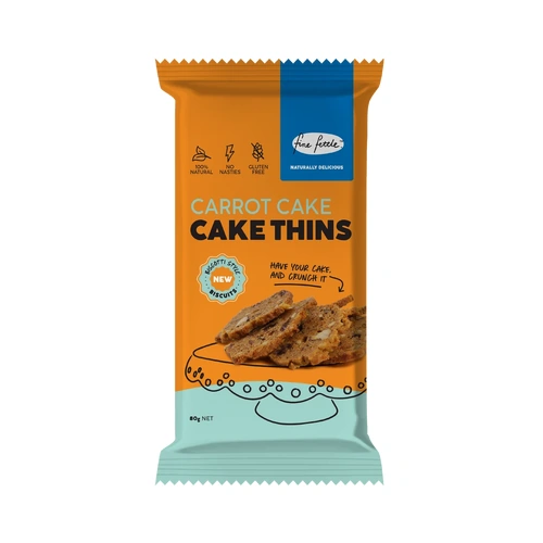 Fine Fettle GF Carrot Cake Cake Thins 80g