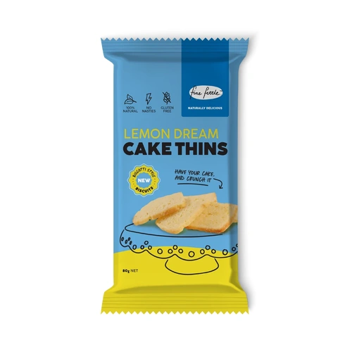 Fine Fettle GF Lemon Dream Cake Thins 80g