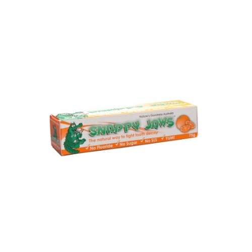 Natures Goodness Snappy Jaws Awesome Orange Toothpaste 75g