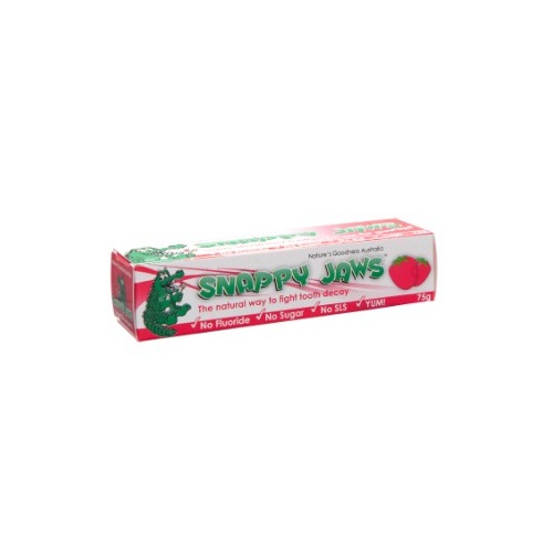Natures Goodness Snappy Jaws Super Strawberry Toothpaste 75g