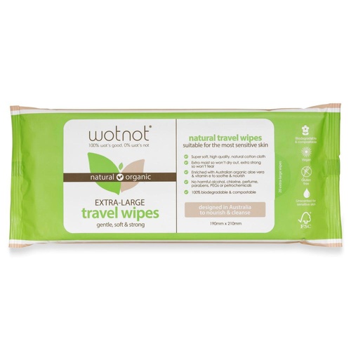 Wotnot Biodegradable Wipes (20 Pack)