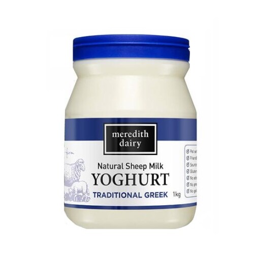 Meredith Dairy Natural Sheep Milk Yoghurt Traditional Greek 1kg